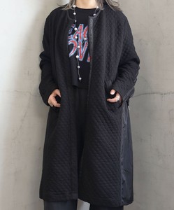【2024A/W新作】  新作　ふっくら異素材切替スナップコート　　BRILLANTE大阪