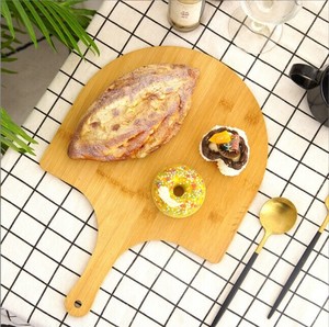 果物菓子ベーカリー食器トレイ ピザ皿 竹製 BQ5099