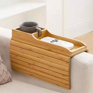 ソファートレー 折りたたみ式 収納トレイ 木製 食器 BQ5101