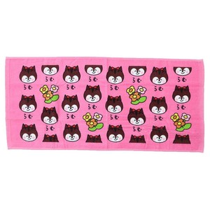 【フェイスタオル】クッピーラムネxおえかきさん TOWEL ロングタオル らむさん