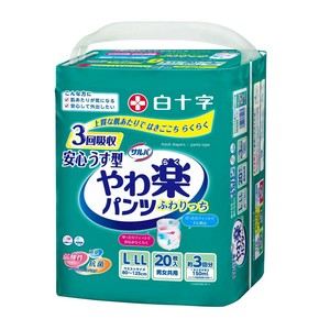 【★在庫処分★】サルバ やわ楽パンツ安心うす型 L-LL20枚(尿3回) 843498
