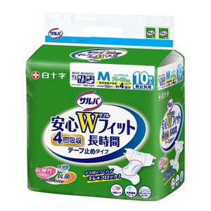 【★在庫処分★】サルバ 安心Wフィットテープ止 M 10枚(尿4回) 843029