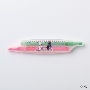 『リサとガスパール』2色蛍光マーカー　自転車　※日本国内のみの販売