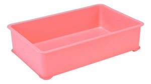 EBM PPカラー番重 A型 小 ピンク サンコー製 4836930
