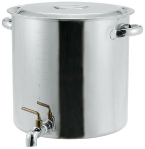 EBM 18-8 蛇口付寸胴鍋 目盛付 30cm 20L 5749601