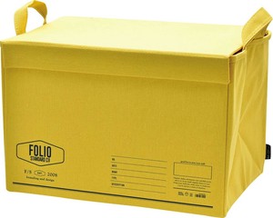 FOLIO ストレージボックス フタ付 YELLOW A602YE