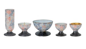 彩花五具足 有田焼 雅桜ブルー 32620000z2072