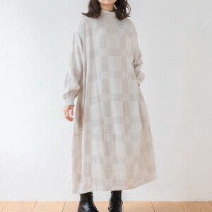 Casual Dress Double Gauze Check