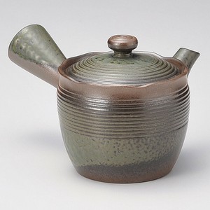 万古急須1.5花風匠(カゴ網付)(萬古焼)　日本製