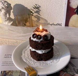 【定番商品】早い者勝ち ろうそく ベルベット ケーキ  寝室 無煙 友達へのプレゼント 誕生日プレゼント