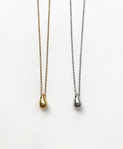 【サージカルステンレス 316L】ティアドロップ ペンダント ネックレス 金属アレルギー対応