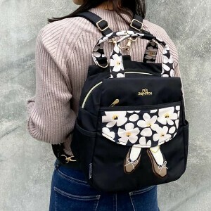 Shoulder Bag Pumps Floral Pattern 3-way