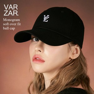 VARZAR Monogram soft over fit ball cap 628 バザール 韓国 帽子 キャップ 深め