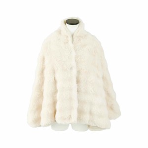 【2024秋冬新作予約】【あったかアイテム】スムージュア　ポンチョブランケット	IVORY　24421-12