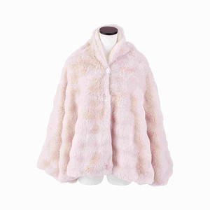 【2024秋冬新作予約】【あったかアイテム】スムージュア　ポンチョブランケット	PINK 24421-21