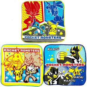 毛巾手帕 口袋 迷你毛巾 Pokémon精灵宝可梦/宠物小精灵/神奇宝贝 3件每组