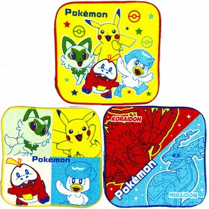 毛巾手帕 口袋 迷你毛巾 Pokémon精灵宝可梦/宠物小精灵/神奇宝贝 3件每组