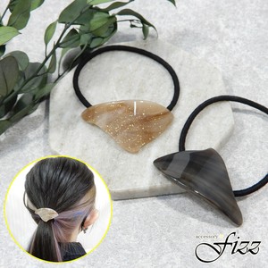 【ヘアゴム】【日本製アクリル】アクリル三角ヘアゴムポニー　42-7213