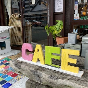 CAFEサインボード　アソート　英字　オールドウッド　リサ イクルウッド　古材　DIY　看板　オブジェ