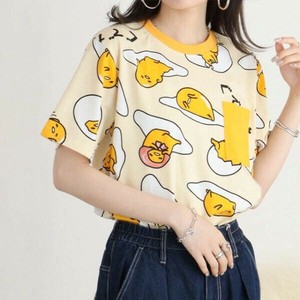 ぐでたま Tシャツ 総柄 半袖 サンリオ キャラクターズ プリント メンズ レディース