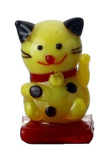 摆饰 招财猫 开运招福 黄色 10个