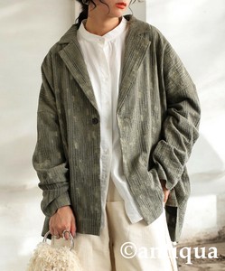 [antiqua] Jacket Ladies fashion Cotton Linen