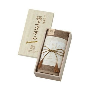 今治謹製 極上タオル フェイスタオル (木箱入) グリーン GK22020