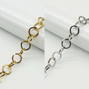 【切り売り/約1m】【#162 角線ベルチャー 3.7mm幅】 サージカル ステンレス チェーン 金属アレルギー対応