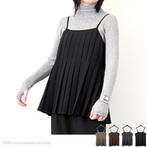 ◇期間限定特価◇T/R/Puツイル　プリーツ　キャミ　トップス(32059)