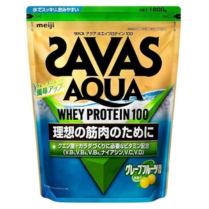 ザバス(SAVAS) ホエイプロテイン100 アクア グレープフルーツ風味 1800g