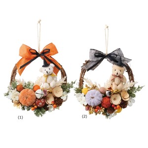 ハロウィン演出・装飾品　オータムベアラタンリース