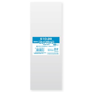 SWAN OPP袋 ピュアパック S10-28 (テープなし) 100枚