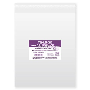 SWAN OPP袋 ピュアパック T24.5-30 (テープ付き) 100枚