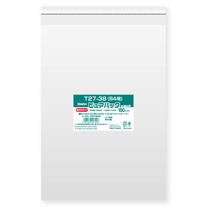 SWAN OPP袋 ピュアパック T27-38（B4用） (テープ付き) 厚口04 100枚