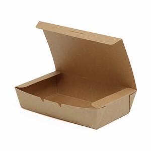 ケーピープラテック 食品容器 KMフードパック 大 窓無 クラフト 50枚