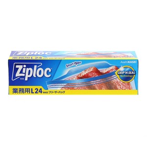 旭化成ホームプロダクツ 業務用ジップロック フリーザーバッグ L 24枚