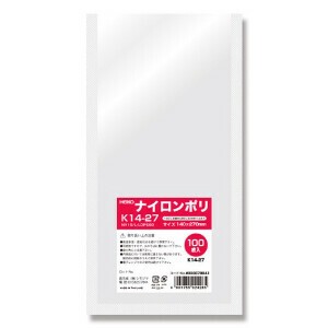 HEIKO ポリ袋 ナイロンポリ K14-27 100枚