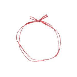 カラーゴム 平彩ゴム 2重 片花結び 折径12cm ピンク 50本