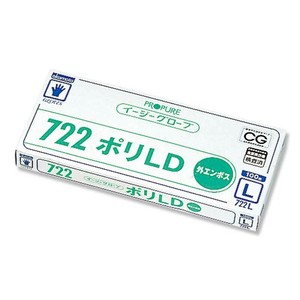 オカモト ポリグローブ イージーグローブ ポリLD 外エンボス 722 L 100枚