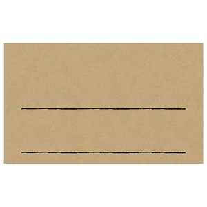 ササガワ 手書きPOP用カード 名刺サイズ クラフト 16-1753  10枚