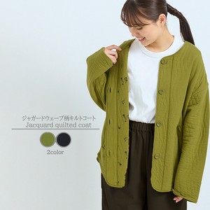 Coat Floral Pattern Wave Pattern