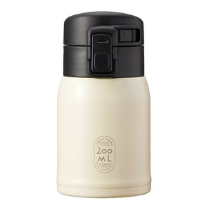 ベストコ マグボトル ワンタッチ 200ml 保冷 保温 アイボリー ステンレス NM-321 ステンレスカフェボトル