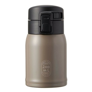 ベストコ マグボトル ワンタッチ 200ml 保冷 保温 ブラウン ステンレス NM-322 ステンレスカフェボトル