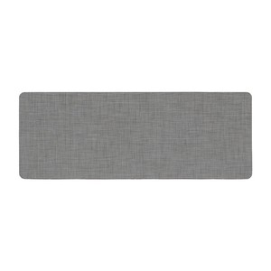 ベストコ キッチンマット 拭ける PVC テキスタイル調 ライトグレー 45×120cm ND-6284 はっ水 抗菌