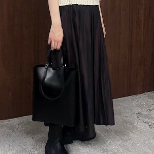 メモリータフタランダムタックスカート