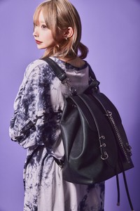 チェーンピアスうさ耳 PU リュック 原宿 病みかわ パンク 地雷 天使界隈 サイバー