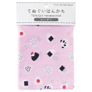 手拭いハンカチ／おにぎり【手ぬぐいハンカチ】
