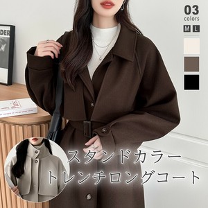 トレンチコート ベルト付きロングコート アウター レディース ロング コート ロングコート トレンチ