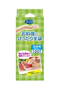 【★在庫処分★】ファミリー お料理ぴったり手袋 M-L 半透明 100枚入 121704