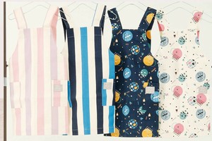 【キッズエプロン】キッズH型エプロン　ナチュラル